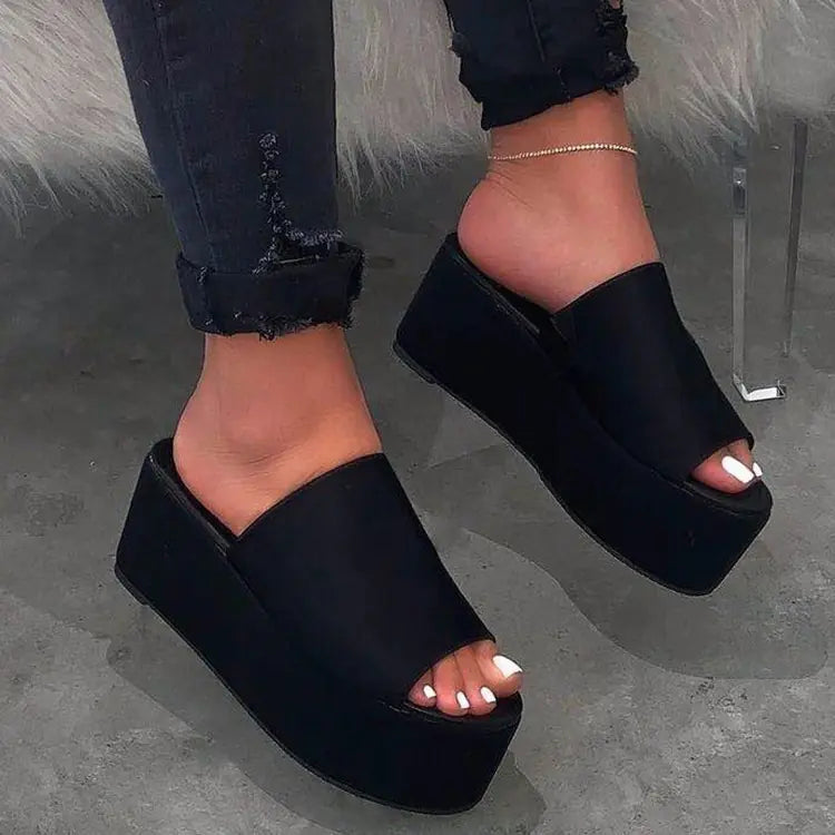 Leopard Print Summer Platform Sandals for Women